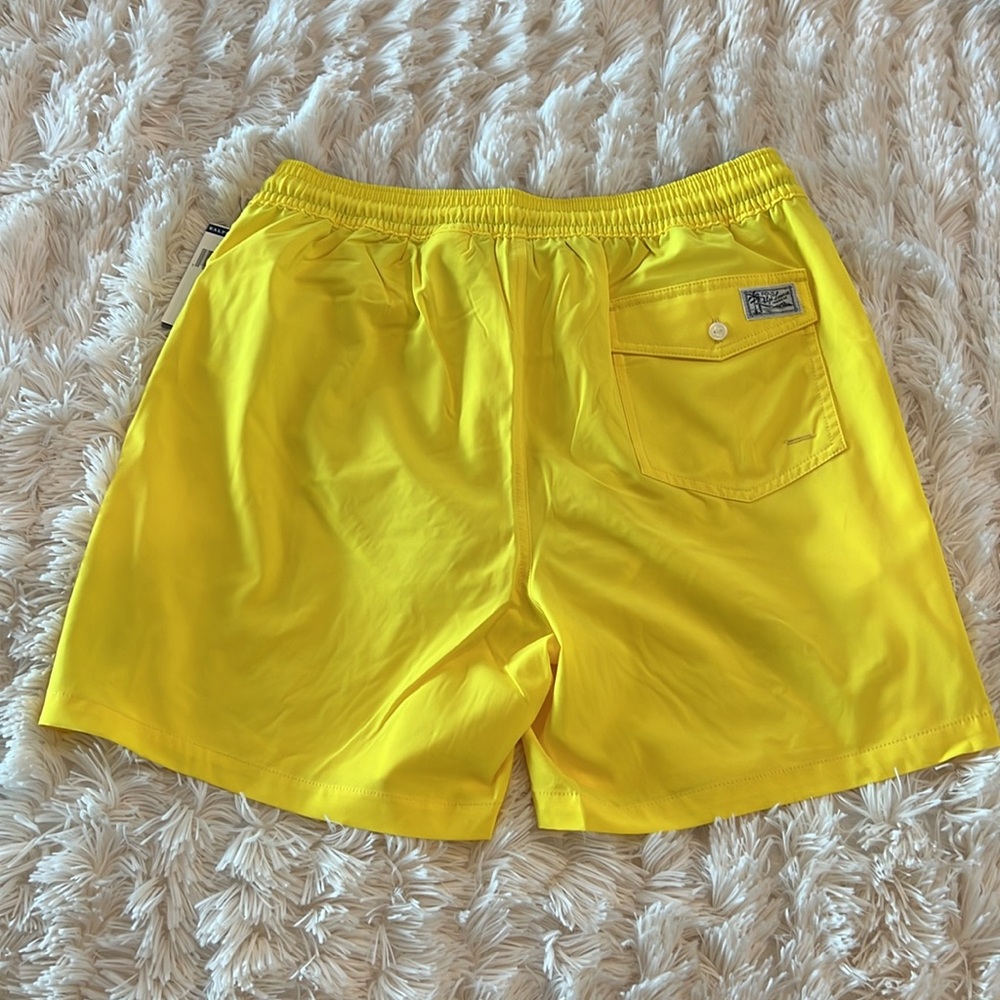 Polo Ralph Lauren Men’s Yellow Swim Shorts Size M - Picture 4 of 15